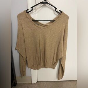 Dreamers Beige Knit Top size medium